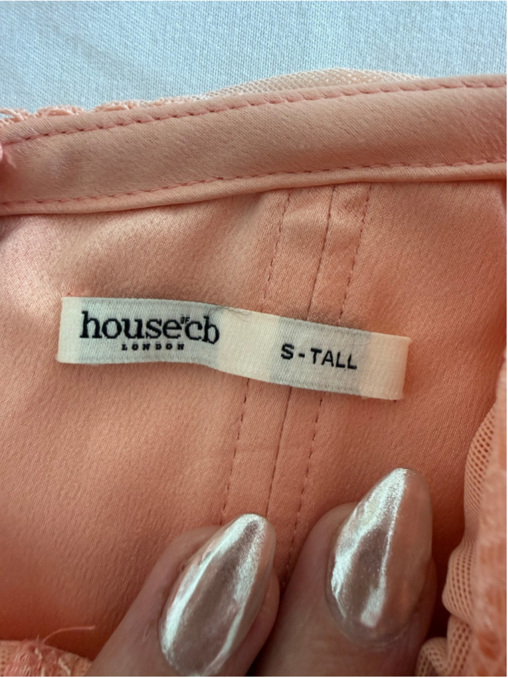 House of CB Juno Sorbet Corset Mini Dress Size S Tall - Picture 10 of 14